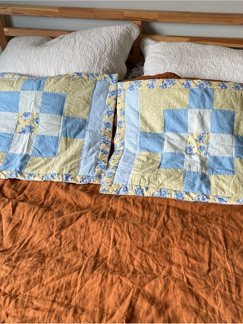 2pc Canadiana collection cottage chore quilted pillow shams